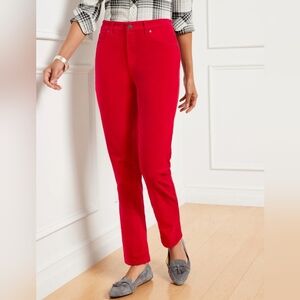 Talbots stretch corduroy straight leg pants